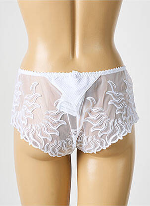 Shorty effet matière satinée blanc LOUISA BRACQ femme