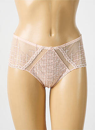 Shorty effet matière satinée rose LOUISA BRACQ femme