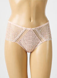 Shorty effet matière satinée rose LOUISA BRACQ femme