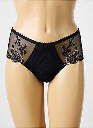 Shorty effet matière satinée noir LOUISA BRACQ femme