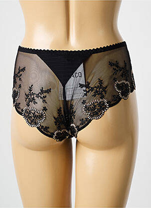 Shorty effet matière satinée noir LOUISA BRACQ femme