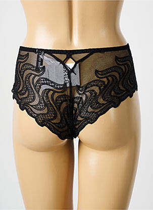 Shorty effet matière satinée noir LOUISA BRACQ femme