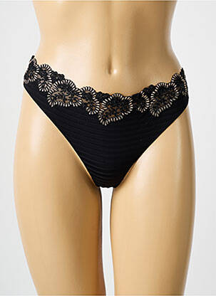 String effet matière satinée noir LOUISA BRACQ femme