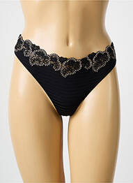 String effet matière satinée noir LOUISA BRACQ femme