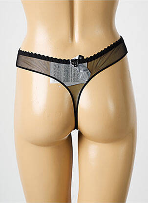String effet matière satinée noir LOUISA BRACQ femme