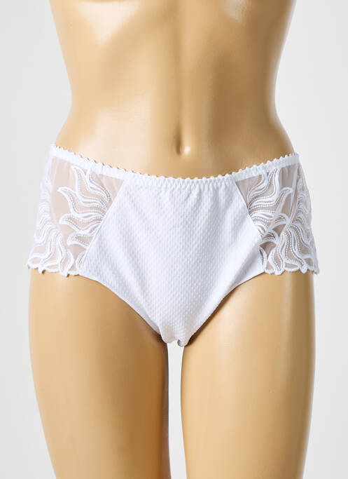 Shorty effet matière satinée blanc LOUISA BRACQ femme
