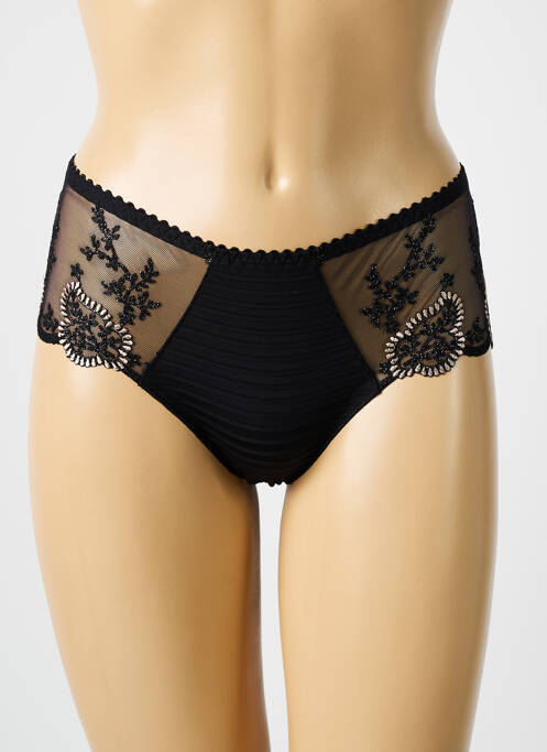 Shorty effet matière satinée noir LOUISA BRACQ femme