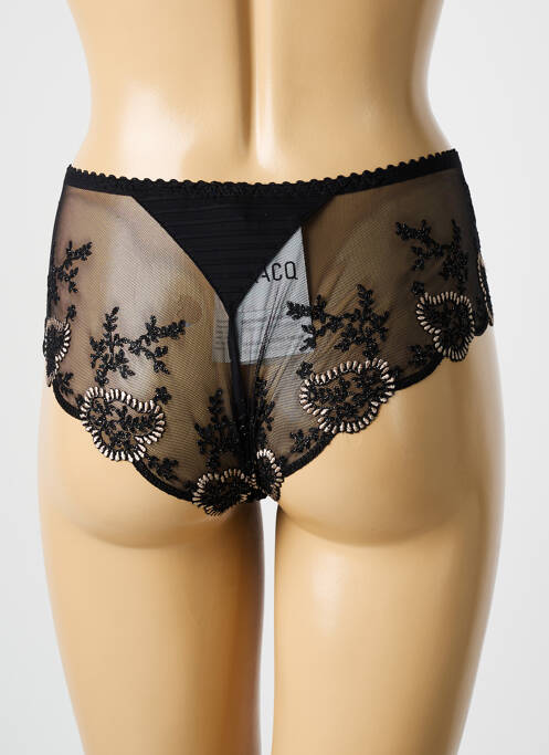 Shorty effet matière satinée noir LOUISA BRACQ femme
