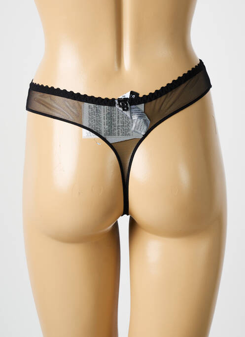String effet matière satinée noir LOUISA BRACQ femme