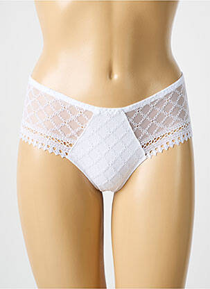 Shorty légère et transparente blanc LOUISA BRACQ femme