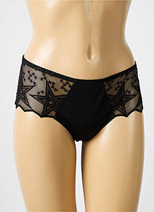 Shorty broderie noir LOUISA BRACQ femme