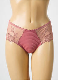 Shorty broderie rose LOUISA BRACQ femme