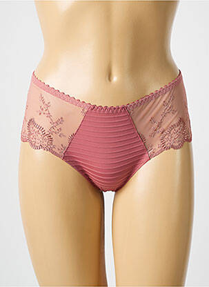 Shorty légère et transparente rose LOUISA BRACQ femme