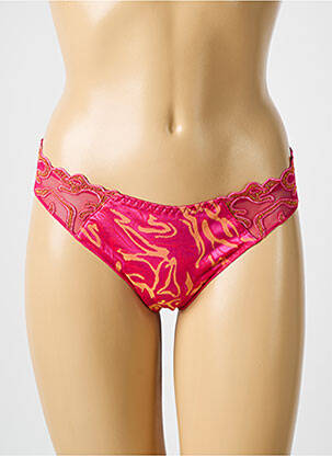 Culotte tissage satiné rose LOUISA BRACQ femme