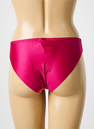 Culotte tissage satiné rose LOUISA BRACQ femme