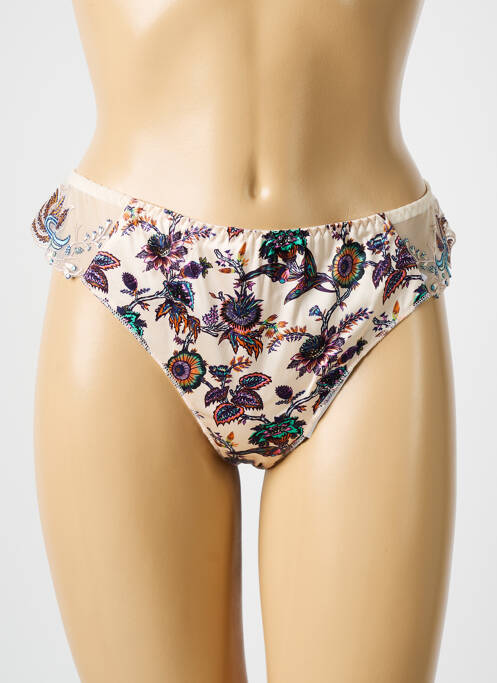 Tanga beige LOUISA BRACQ pour femme