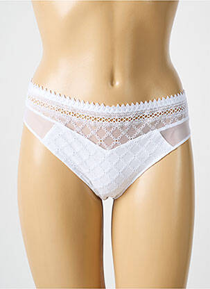 Culotte broderie blanc LOUISA BRACQ femme