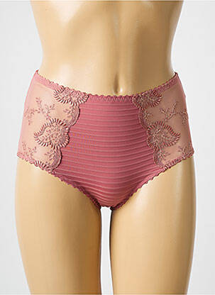 Culotte haute stretch rose LOUISA BRACQ femme