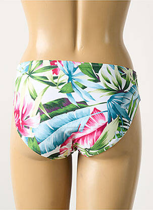 Bas de maillot de bain imprimé fantaisie culotte blanc FANTASIE femme