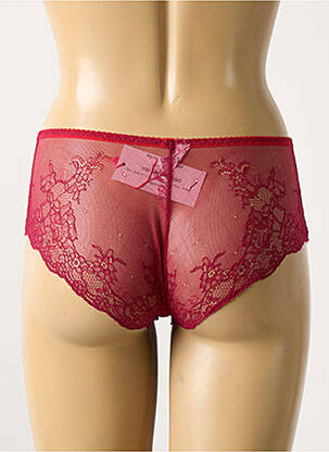 Shorty broderie rouge LINGERIE STORY femme