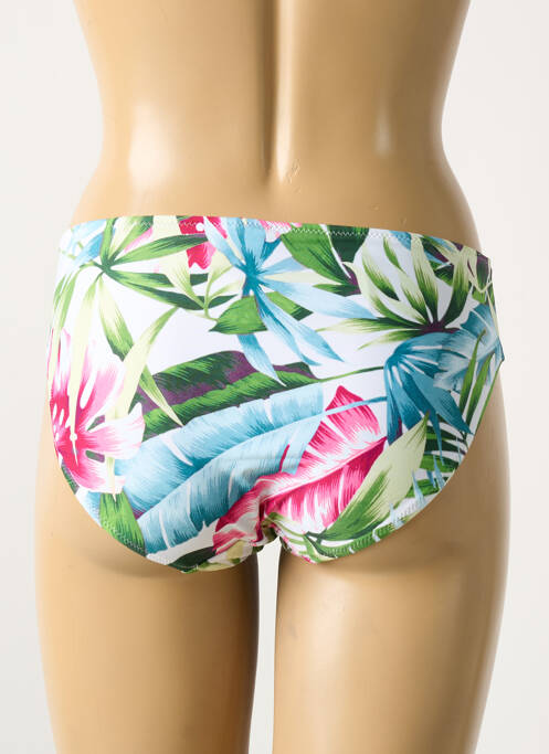 Bas de maillot de bain imprimé fantaisie culotte blanc FANTASIE femme