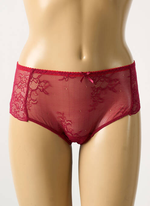 Shorty broderie rouge LINGERIE STORY femme