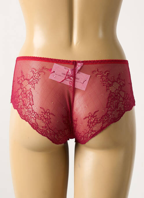 Shorty broderie rouge LINGERIE STORY femme