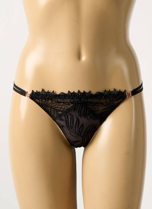 String broderie noir LOUISA BRACQ femme