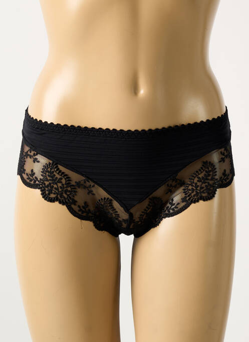 Tanga noir LOUISA BRACQ pour femme