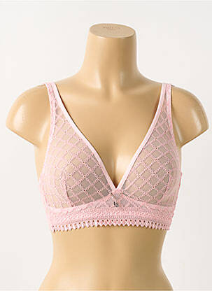 Soutien-gorge sans armature haut soutien-gorge emboitant rose LOUISA BRACQ femme