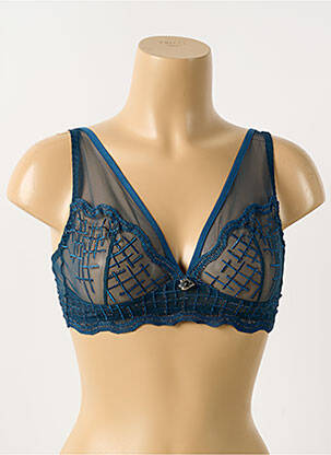 Soutien-gorge bretelle multi position haut soutien-gorge emboitant bleu LOUISA BRACQ femme