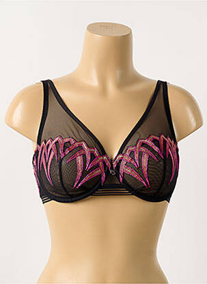 Soutien-gorge légère et transparente haut soutien-gorge emboitant noir LOUISA BRACQ femme