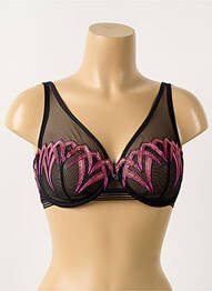 Soutien-gorge légère et transparente haut soutien-gorge emboitant noir LOUISA BRACQ femme