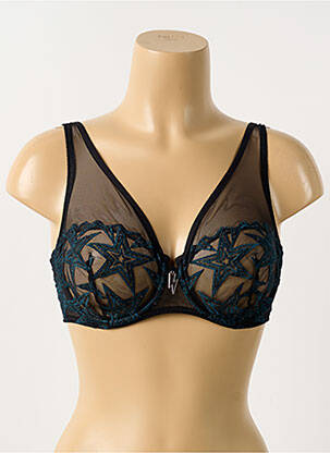 Soutien-gorge effet matière satinée haut soutien-gorge emboitant noir LOUISA BRACQ femme
