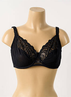 Soutien-gorge effet matière satinée haut soutien-gorge emboitant noir LOUISA BRACQ femme