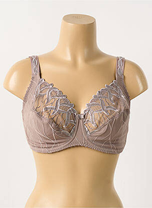 Soutien-gorge bretelle multi position haut soutien-gorge emboitant marron LOUISA BRACQ femme