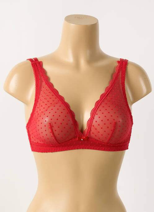 Soutien-gorge sans armature haut soutien-gorge emboitant rouge VERDISSIMA femme