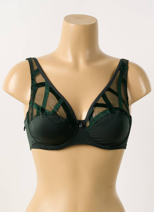 Soutien-gorge légère et transparente haut soutien-gorge emboitant vert LOUISA BRACQ femme