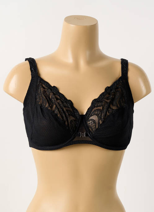 Soutien-gorge effet matière satinée haut soutien-gorge emboitant noir LOUISA BRACQ femme