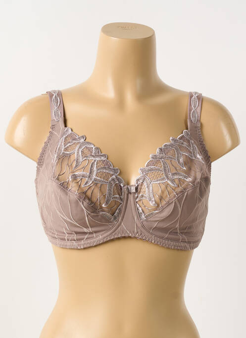 Soutien-gorge bretelle multi position haut soutien-gorge emboitant marron LOUISA BRACQ femme