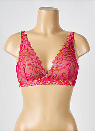 Soutien-gorge sans armature haut soutien-gorge emboitant rose LOUISA BRACQ femme