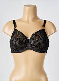 Soutien-gorge effet matière satinée haut soutien-gorge emboitant noir LOUISA BRACQ femme