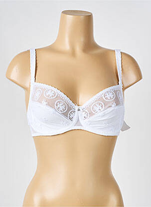 Soutien-gorge légère et transparente haut soutien-gorge emboitant blanc LOUISA BRACQ femme