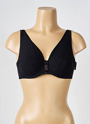 Soutien-gorge effet matière satinée haut soutien-gorge emboitant noir LOUISA BRACQ femme