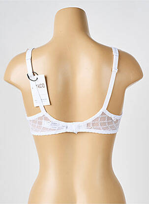 Soutien-gorge légère et transparente haut soutien-gorge emboitant blanc LOUISA BRACQ femme
