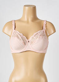 Soutien-gorge effet matière satinée haut soutien-gorge emboitant rose LOUISA BRACQ femme