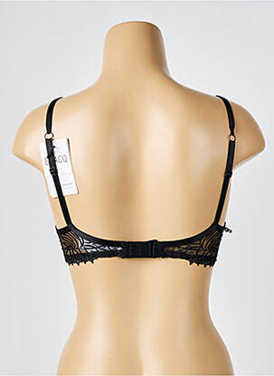 Soutien-gorge effet matière satinée haut soutien-gorge push-up noir LOUISA BRACQ femme
