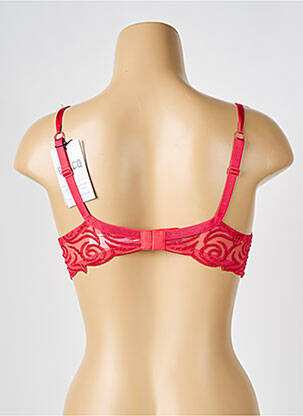 Soutien-gorge effet matière satinée haut soutien-gorge push-up rouge LOUISA BRACQ femme