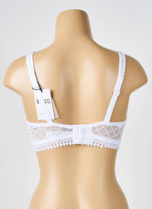 Soutien-gorge légère et transparente haut soutien-gorge emboitant blanc LOUISA BRACQ femme