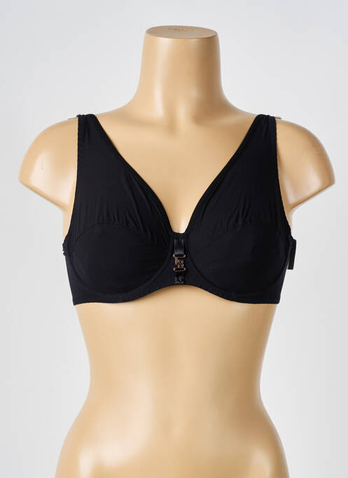 Soutien-gorge effet matière satinée haut soutien-gorge emboitant noir LOUISA BRACQ femme
